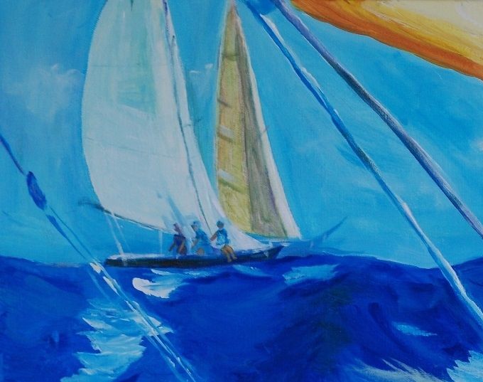 Au large
acrylique sur toile
50x61cm