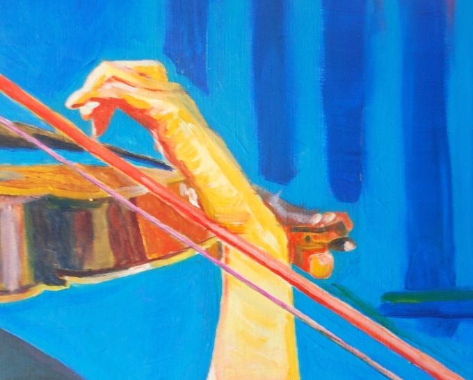 Stradivarius
acrylique sur toile, 50x61 cm